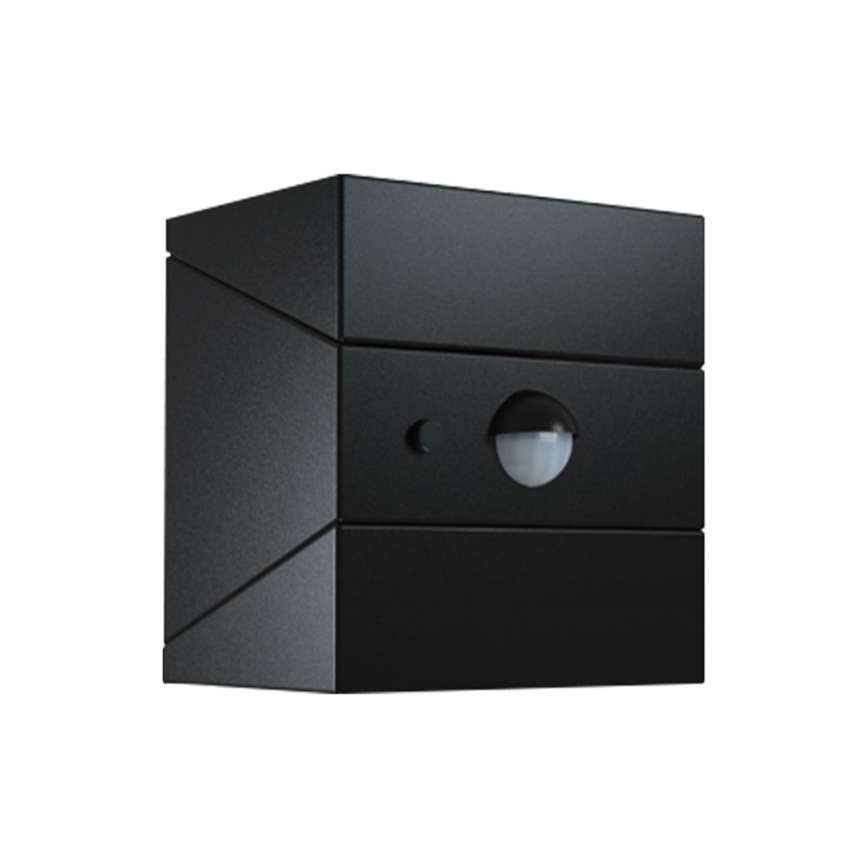 LED solarna lampa ścienna z czujnikiem LED/2,5W/3,7V 3000/4000/6000K IP65 1200 mAh czarna