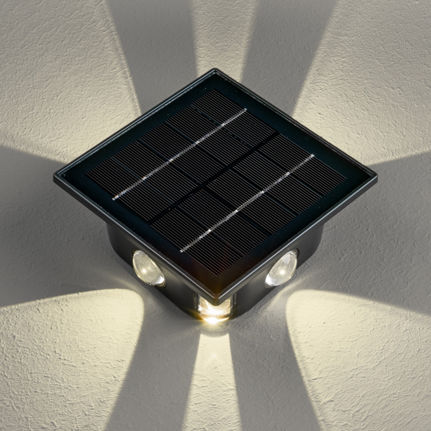 LED Kinkiet solarny z czujnikiem LED/2W/5V IP54 1300 mAh