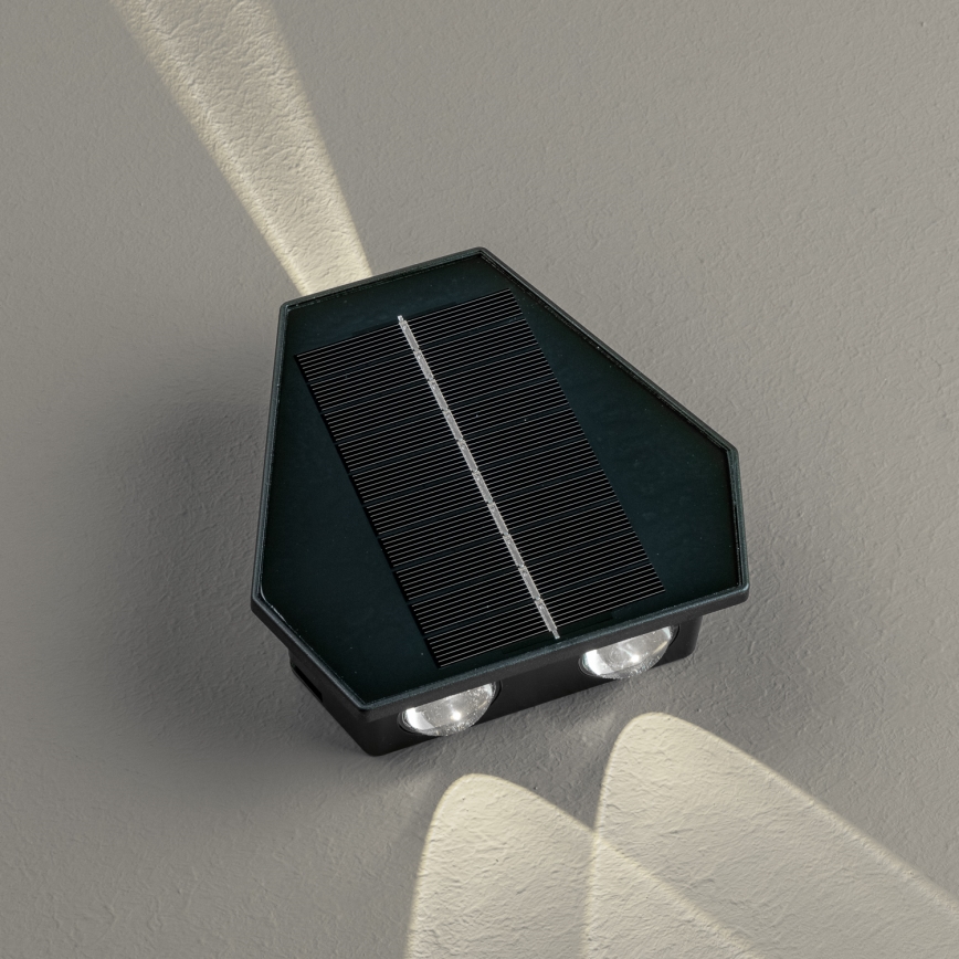 LED Kinkiet solarny z czujnikiem LED/2W/5V IP54 1300 mAh