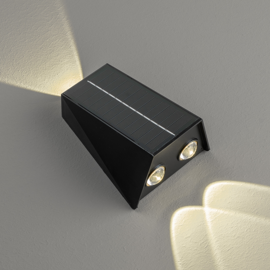 LED Kinkiet solarny z czujnikiem LED/2W/5V IP54 1300 mAh