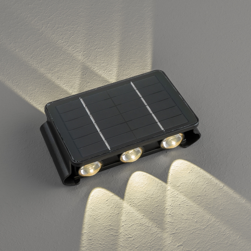 LED Kinkiet solarny z czujnikiem LED/2W/5V IP54 1300 mAh