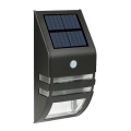 LED Kinkiet solarny z czujnikiem LED/3,7V IP44 czarny