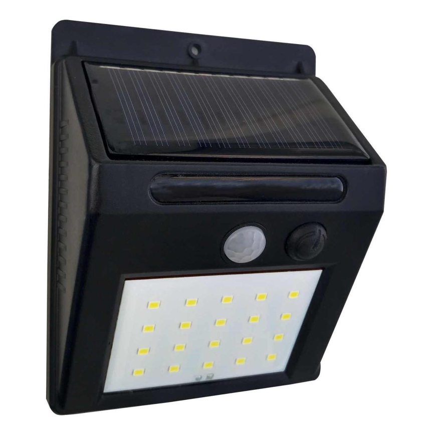 LED Kinkiet solarny z czujnikiem LED/3W/3,7V 1200 mAh IP44