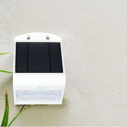 LED Kinkiet solarny z czujnikiem LED/3W/3,7V 3000/4000K IP65 2000 mAh biały