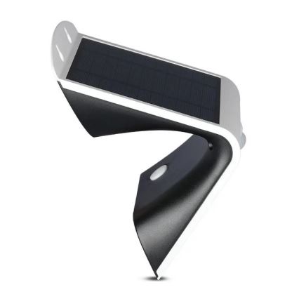LED Kinkiet solarny z czujnikiem LED/3W/3,7V 3000/4000K IP65 2000 mAh biały