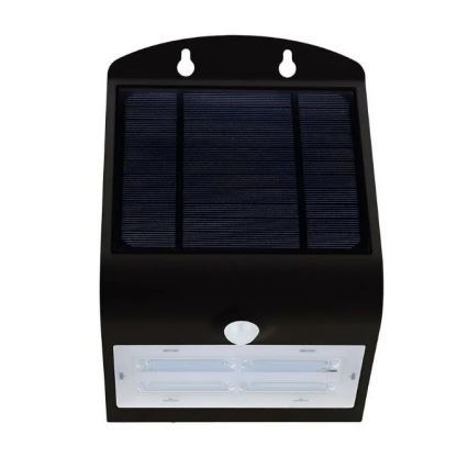 LED Kinkiet solarny z czujnikiem LED/3W/3,7V 3000/4000K IP65 czarny