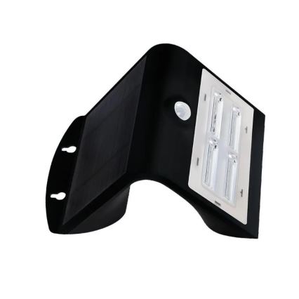 LED Kinkiet solarny z czujnikiem LED/3W/3,7V 3000/4000K IP65 2000 mAh czarny