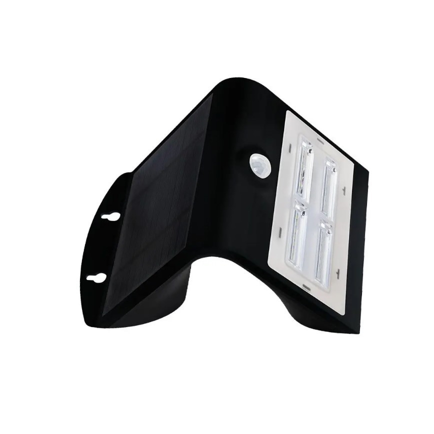 LED Kinkiet solarny z czujnikiem LED/3W/3,7V 3000/4000K IP65 2000 mAh czarny