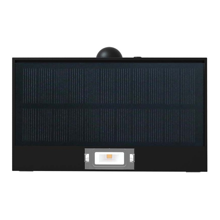 LED Kinkiet solarny z czujnikiem LED/3W/3,7V 3000K/4000K IP65 czarny