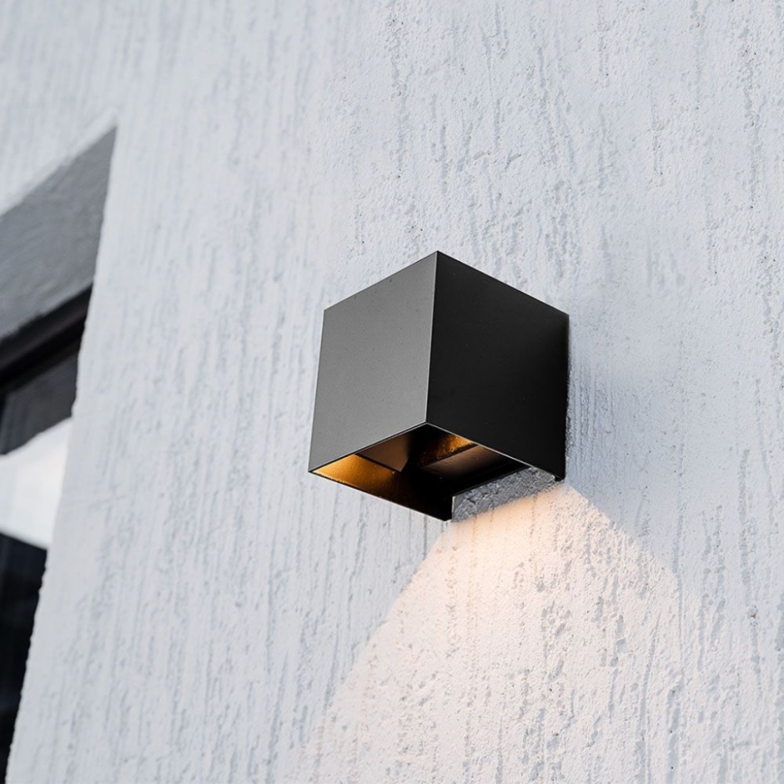 LED Kinkiet solarny z czujnikiem LED/3W/3,7V IP65 4000K 2600 mAh czarny