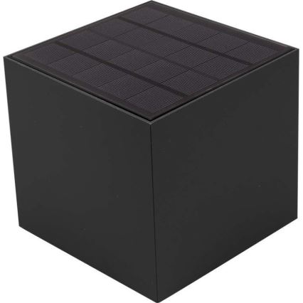 LED Kinkiet solarny z czujnikiem LED/3W/3,7V IP65 4000K 2600 mAh czarny
