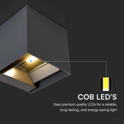 LED Kinkiet solarny z czujnikiem LED/3W/3,7V IP65 4000K 2600 mAh czarny