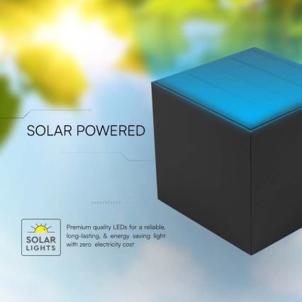 LED Kinkiet solarny z czujnikiem LED/3W/3,7V IP65 4000K 2600 mAh czarny