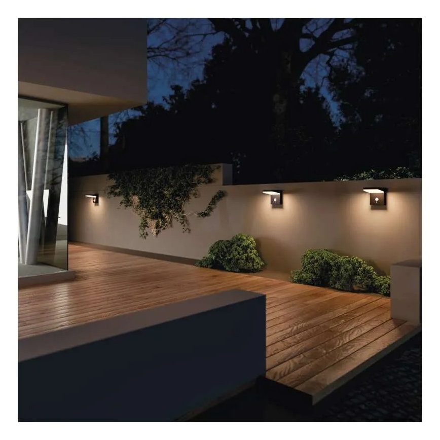 LED Kinkiet solarny z czujnikiem LED/4,4W/3,7V 2200 mAh IP44