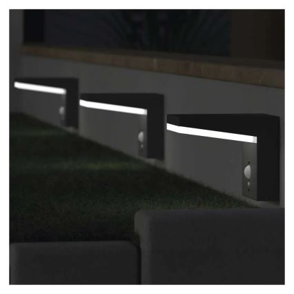 LED Kinkiet solarny z czujnikiem LED/4,4W/3,7V 2200 mAh IP44