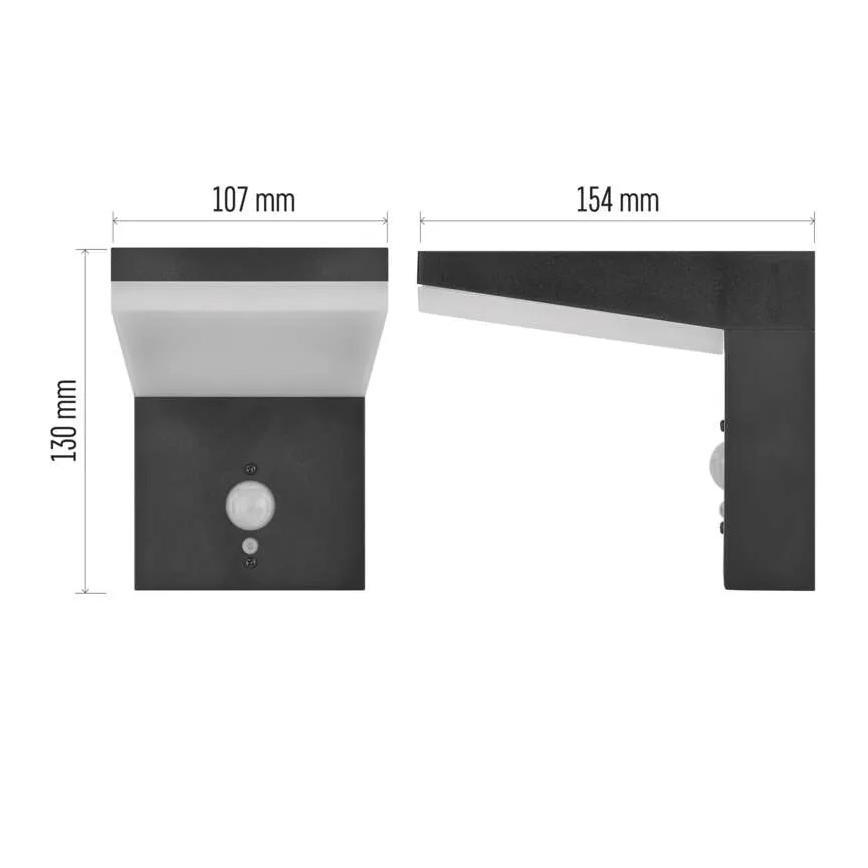 LED Kinkiet solarny z czujnikiem LED/4,4W/3,7V 2200 mAh IP44