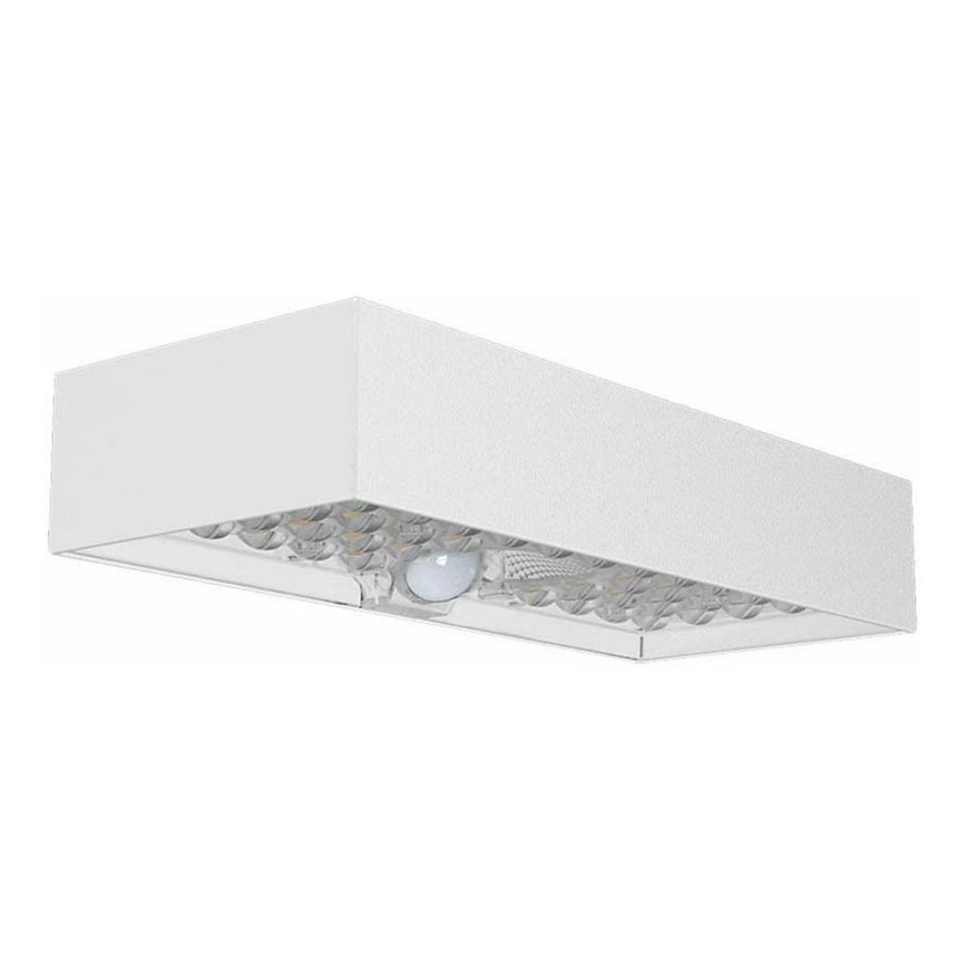 LED Kinkiet solarny z czujnikiem LED/6W/3,7V IP65 4000K 3000 mAh biały