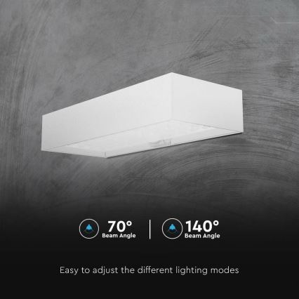 LED Kinkiet solarny z czujnikiem LED/6W/3,7V IP65 4000K 3000 mAh biały