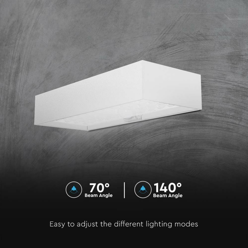 LED Kinkiet solarny z czujnikiem LED/6W/3,7V IP65 4000K 3000 mAh biały