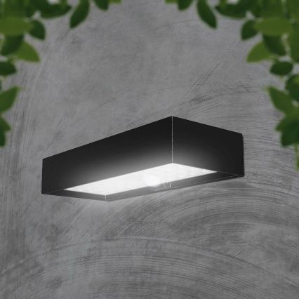 LED Kinkiet solarny z czujnikiem LED/6W/3,7V IP65 4000K 3000 mAh czarny