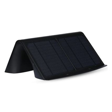 LED Kinkiet solarny z czujnikiem LED/7W/3,7V 4000K IP65 4000 mAh czarny