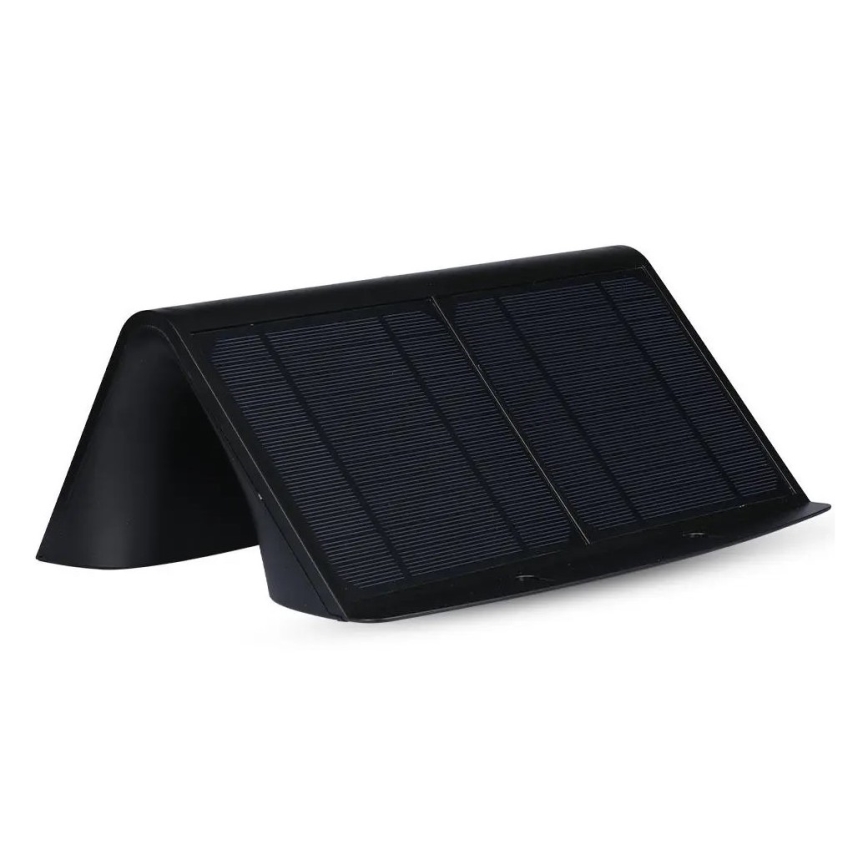LED Kinkiet solarny z czujnikiem LED/7W/3,7V 4000K IP65 4000 mAh czarny