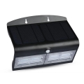 LED Kinkiet solarny z czujnikiem LED/7W/3,7V 4000K IP65 czarny