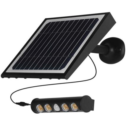 LED Kinkiet solarny z czujnikiem LED/8W/3,7V IP65 3000K 4000 mAh