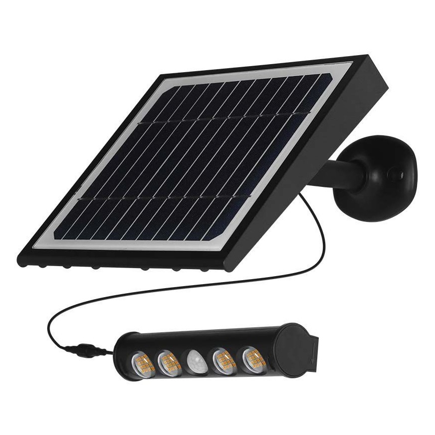 LED Kinkiet solarny z czujnikiem LED/8W/3,7V IP65 3000K 4000 mAh