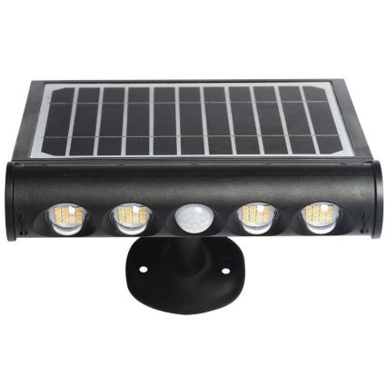 LED Kinkiet solarny z czujnikiem LED/8W/3,7V IP65 3000K 4000 mAh