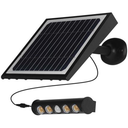 LED Kinkiet solarny z czujnikiem LED/8W/3,7V IP65 4000K 4000 mAh