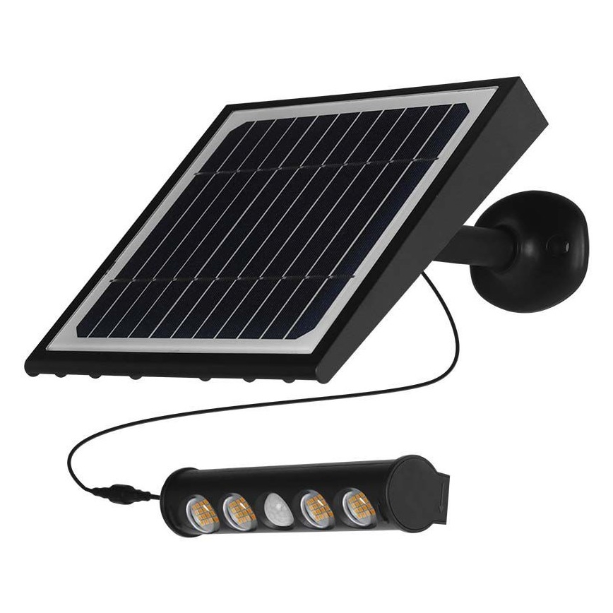 LED Kinkiet solarny z czujnikiem LED/8W/3,7V IP65 4000K 4000 mAh