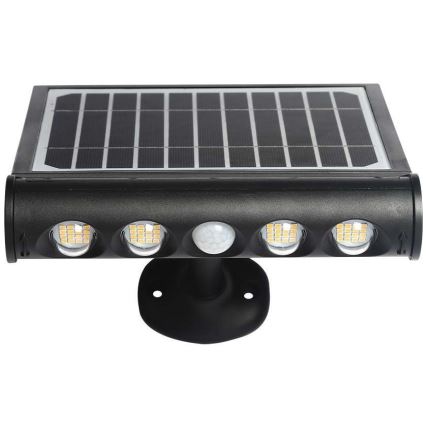 LED Kinkiet solarny z czujnikiem LED/8W/3,7V IP65 4000K 4000 mAh