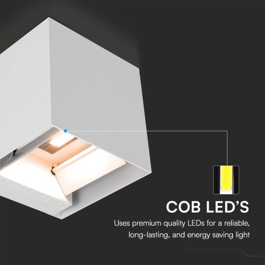 LED Kinkiet solarny z czujnikiem LED/9W/3,7V IP65 3000K 2600 mAh biały