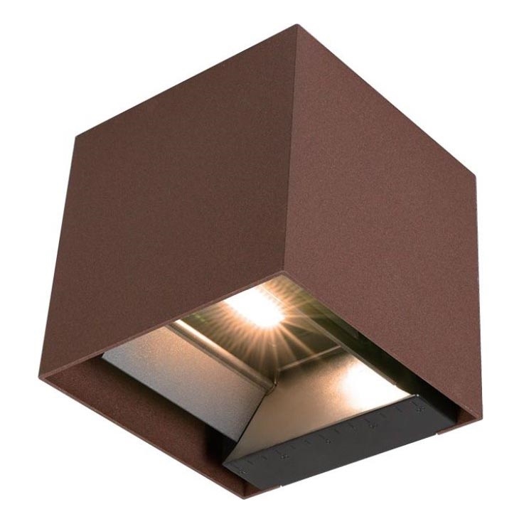 LED Kinkiet solarny z czujnikiem LED/9W/3,7V IP65 4000K 2600 mAh brązowy