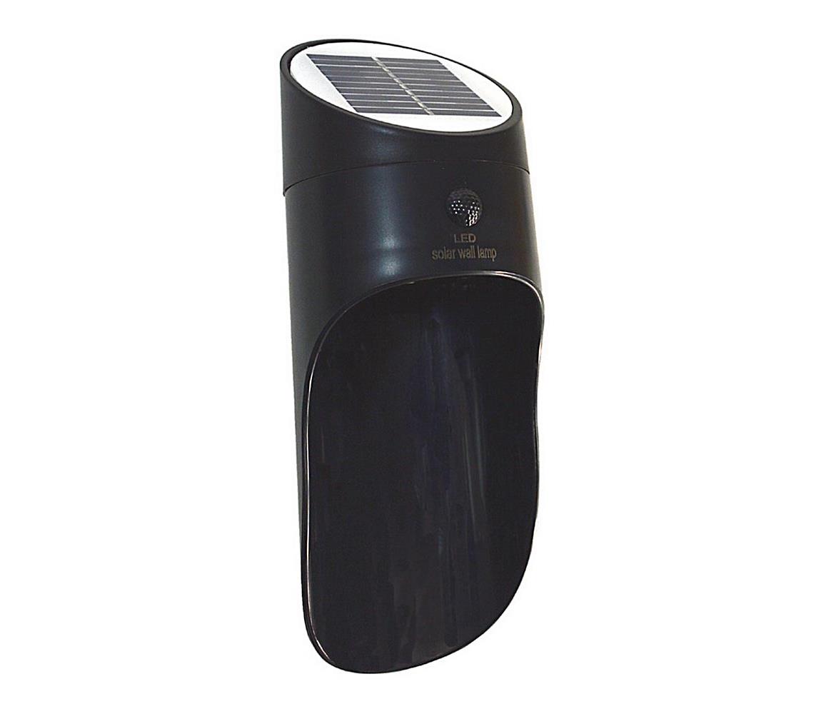 LED Kinkiet solarny z czujnikiem PALESA LED/1W IP65 czarny