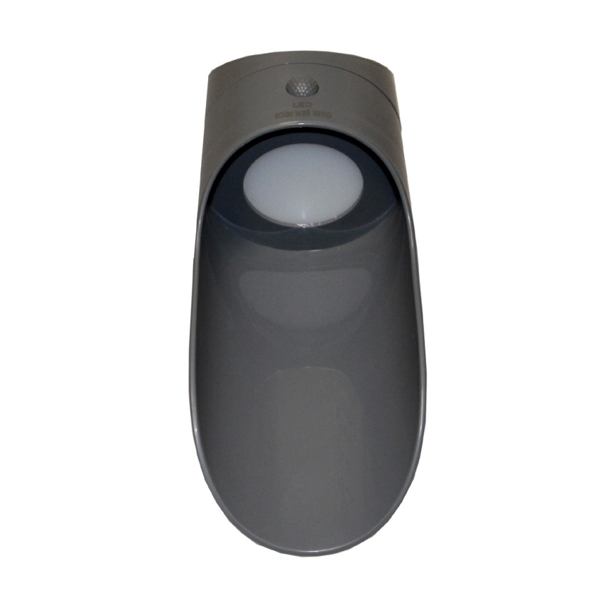 LED Kinkiet solarny z czujnikiem PALESA LED/1W IP65 szary