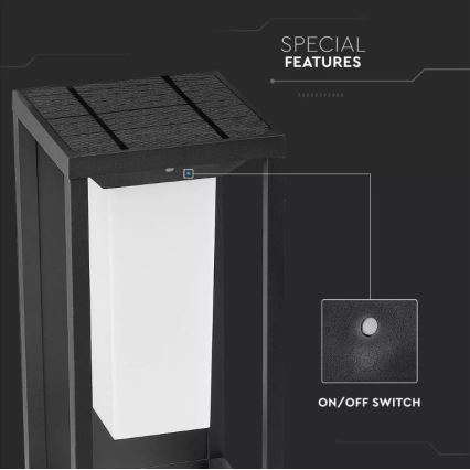 LED Kinkiet solarny z czujnikiem SAMSUNG CHIP LED/2W/3,7V IP65 2600 mAh