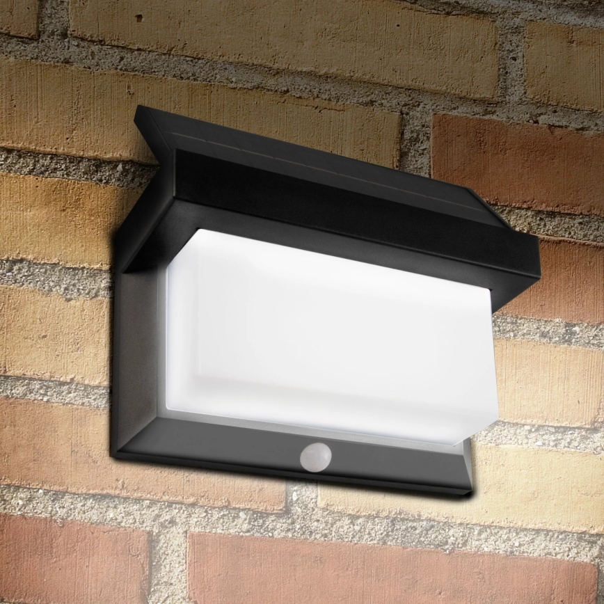 LED Kinkiet solarny z czujnikiem TONY LED/3,7V IP44
