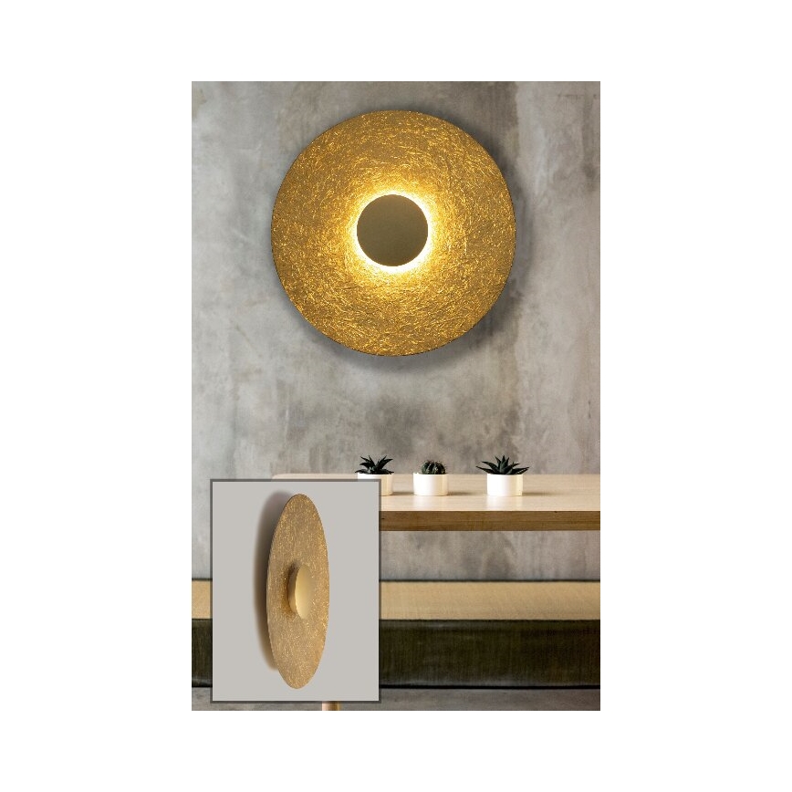 LED Kinkiet SOLE LED/7W/230V śr. 44 cm złoty