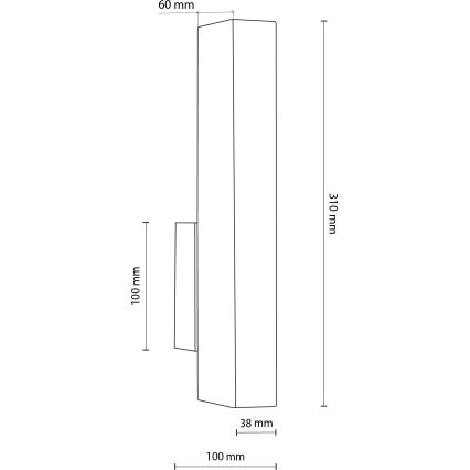 LED Kinkiet TEO LED/3W/230V 3000K sosna