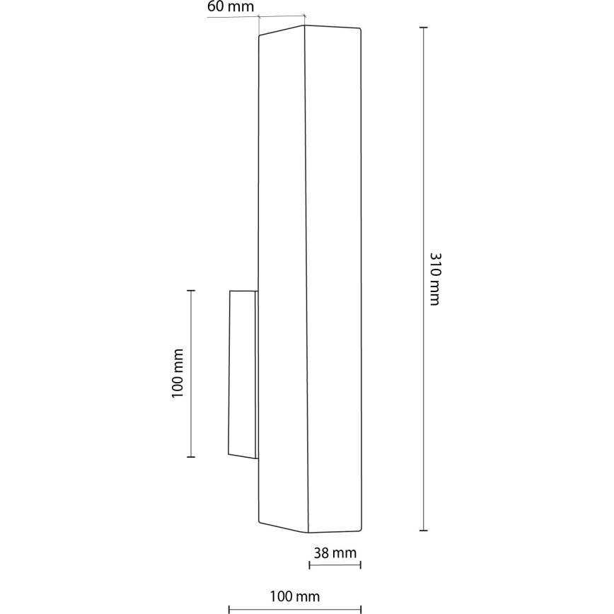 LED Kinkiet TEO LED/3W/230V 3000K sosna