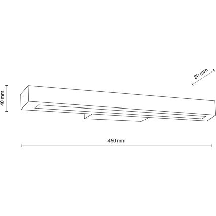 LED Kinkiet TEO LED/8W/230V 3000K orzech