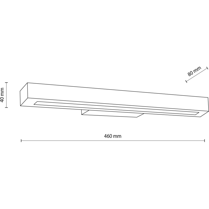 LED Kinkiet TEO LED/8W/230V 3000K orzech