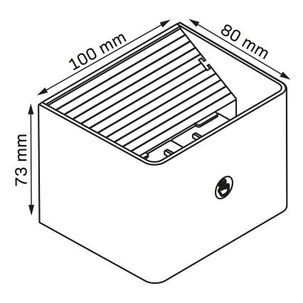 LED Ściemn. kinkiet dotykowy z czujnikiem MIRI LED/2,5W/3,7V 3000/4000/6400K 4000 mAh biały