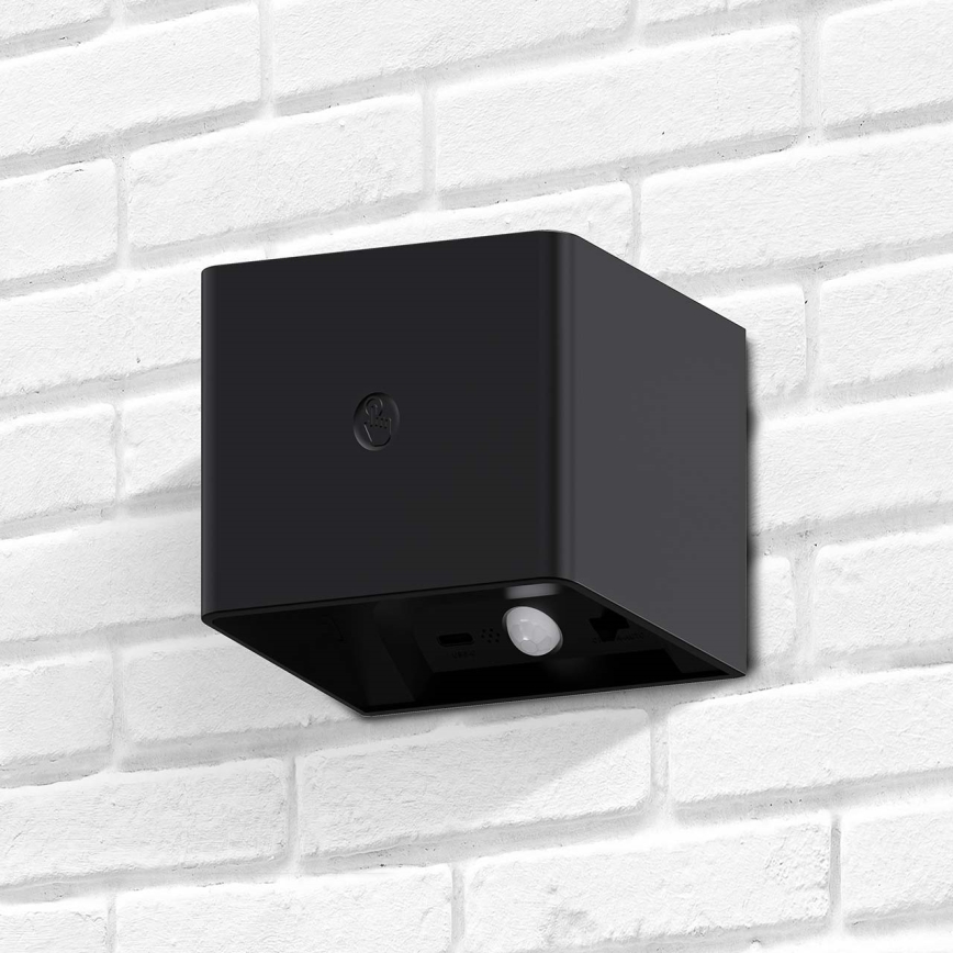 LED ściemnialny naścienne dotykowy lampa z czujnikiem MIRI LED/2,5W/3,7V 3000/4000/6400K 4000 mAh czarny