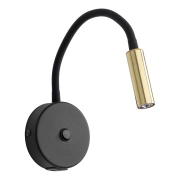 LED Kinkiet z USB port LAGOS 1xG9/3W/5V 4000K czarny/złoty