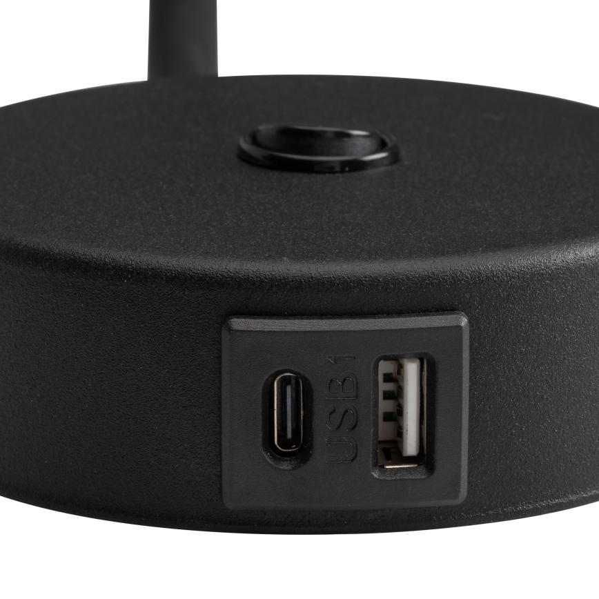 LED Kinkiet z USB port LAGOS 1xG9/3W/5V 4000K czarny