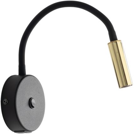 LED Kinkiet z USB port LAGOS 1xG9/3W/5V 4000K czarny/złoty