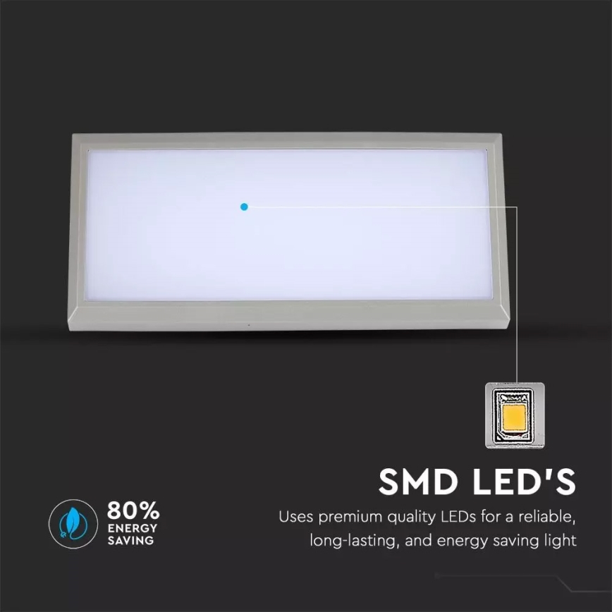 LED Kinkiet zewnętrzny 1xLED/12W/230V IP65 4000K